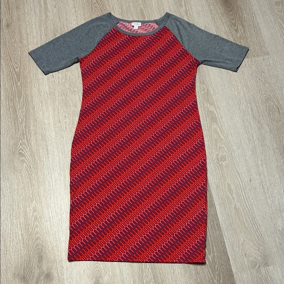 LulaRoe Julia Women’s Patterned Midi Dress - Picture 1 of 6